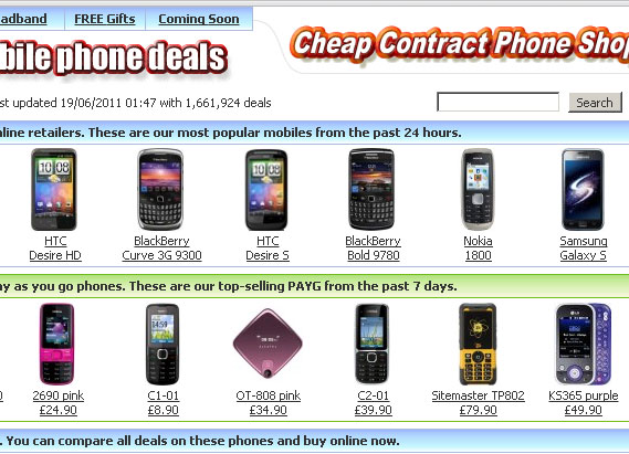 Cheap Contract Phone Shop